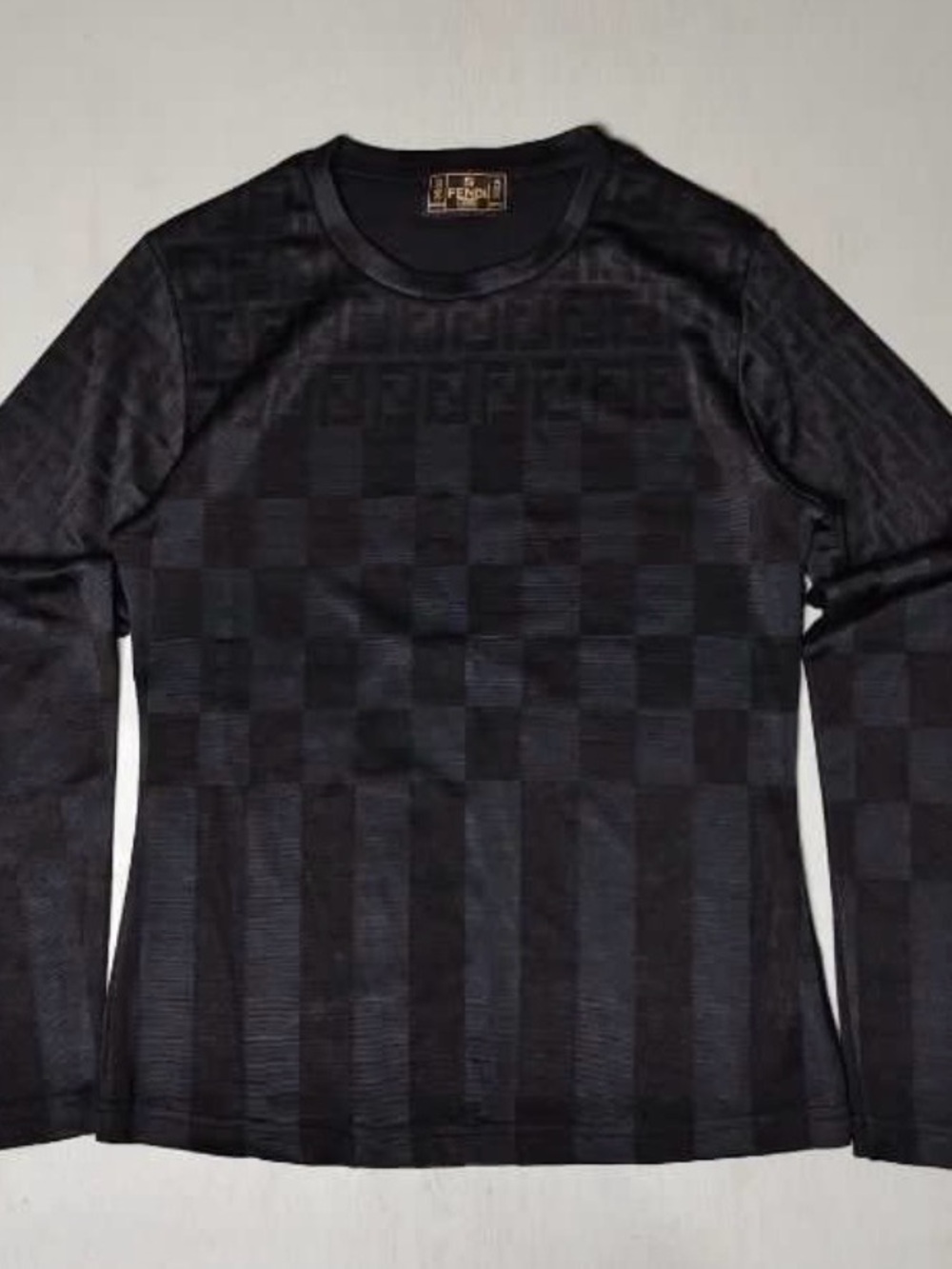FENDI Monogram Chekered Long Sleeve (FINAL SALE)